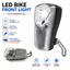 30 Lux LED Bicycle Front Light High Visibility Bike Headlight with Built-in Reflector Easy Mount Cycling Lamp Black