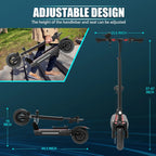 AJOOSOS X48 Adult Electric Scooter with Seat, 48V 1000W Motor, 35 MPH Top Speed, Commuting E Scooter