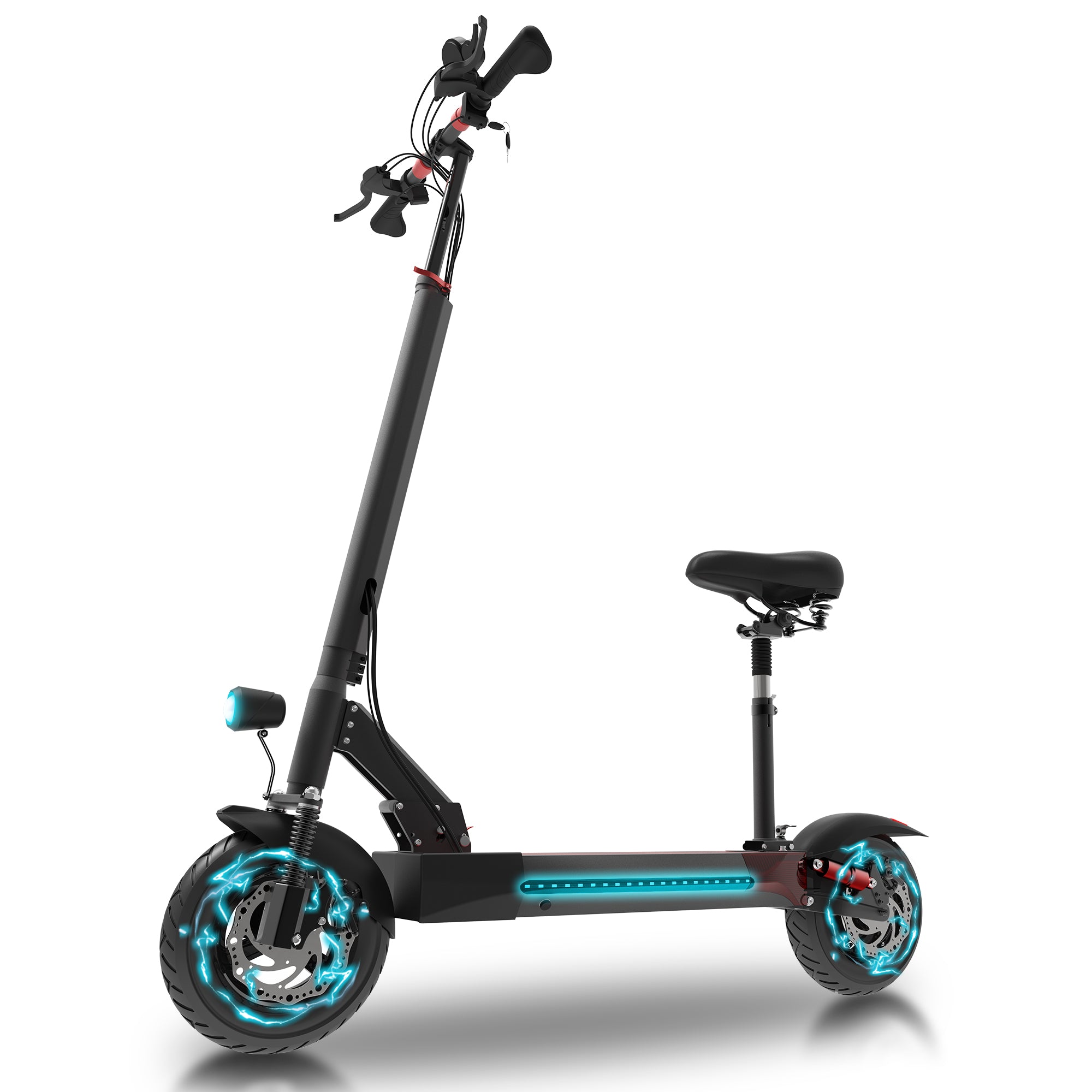 AJOOSOS X48 Electric Scooter with Seat, 48V 1000W Motor Power, 35 mph Max Speed, Foldable Main image