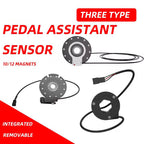 Ebike Pedal Assistant Sensor 10 12 magnet Dual Hall Three Wire Sensors For Electric Bicycle Conversion Kit Parts Accessories