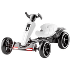AJOOSOS 12V Metal Go Karts for Kids 3-6 Years Powered Ride-On with 400W*2 Motors 5 mph Max Speed