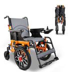 All-Terrain Folding Electric Wheelchair | 20KM Range, 16" Solid Wheels & 3-Second Fold | Heavy-Duty Mobility Scooter for Seniors (32kg)