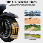 AJOOSOS X100 Electric Scooter Adults, 5600W Dual Motor, 45 mph Max Speed, 50 Miles Range, 10" All-Terrain Tires, Foldable
