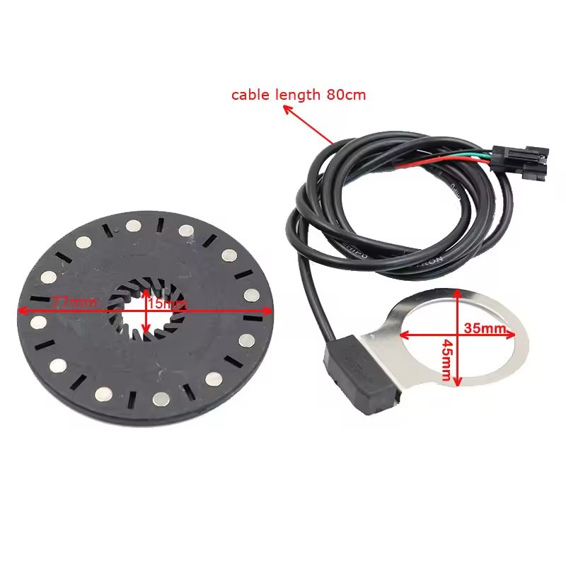 Ebike Pedal Assistant Sensor 10 12 magnet Dual Hall Three Wire Sensors For Electric Bicycle Conversion Kit Parts Accessories