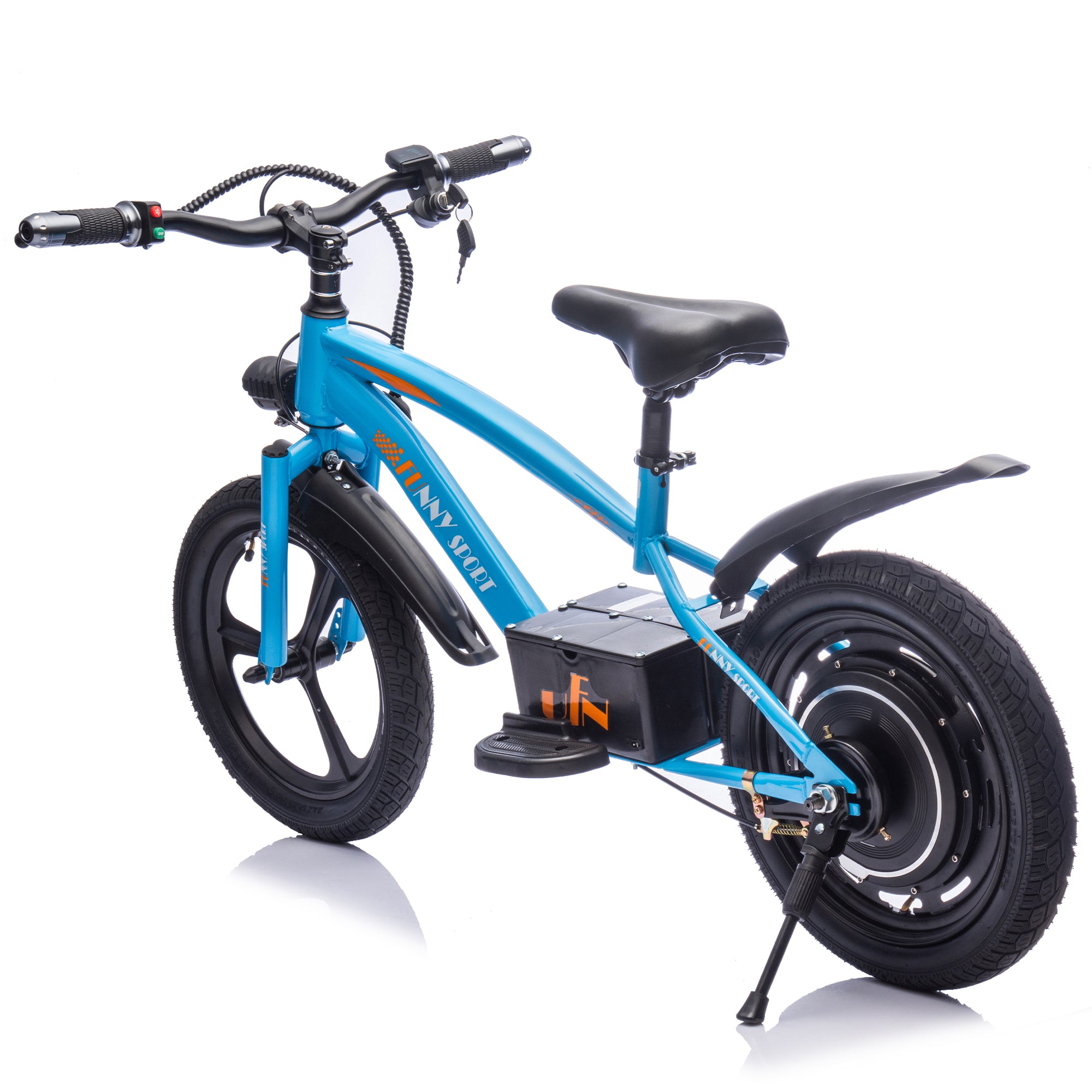 24V Electric Balance Bike For Kids 5-12, 300W Motor Motor, up to 12.5 mph, 16in Wheels, Power Display, Adjustable Seat Height, Hand-Operated Brakes, Ride On Electric Dirt Bike Secondary image