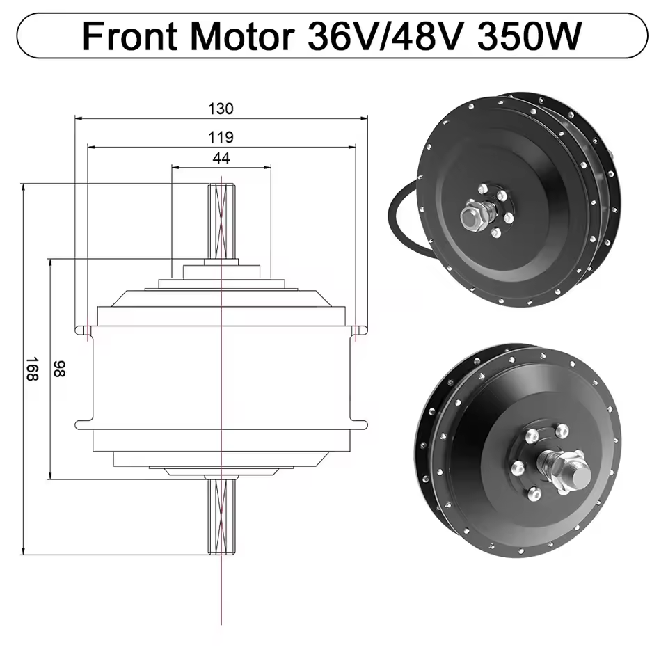 250W-2000W Ebike Hub Motor 36V 48V Brushless Gear Motor Front Rear Wheel Drive Powerful Engine Electric Bicycle Parts