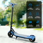AJOOSOS 24V Electric Scooter for Kids 6-12 Years Powered Ride-On with 150W Motor, 9 mph Max Speed