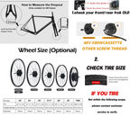 36V Brushless Geared Hub Motor Wheel 250W-500W Front Rear Electric Bike Conversion Kit | 20 24 26 27.5 700C 29 Inch