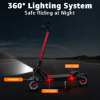 AJOOSOS X100 Electric Scooter Adults, 5600W Dual Motor, 45 mph Max Speed, 50 Miles Range, 10" All-Terrain Tires, Foldable