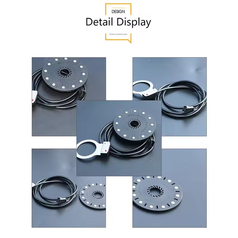 Ebike Pedal Assistant Sensor 10 12 magnet Dual Hall Three Wire Sensors For Electric Bicycle Conversion Kit Parts Accessories