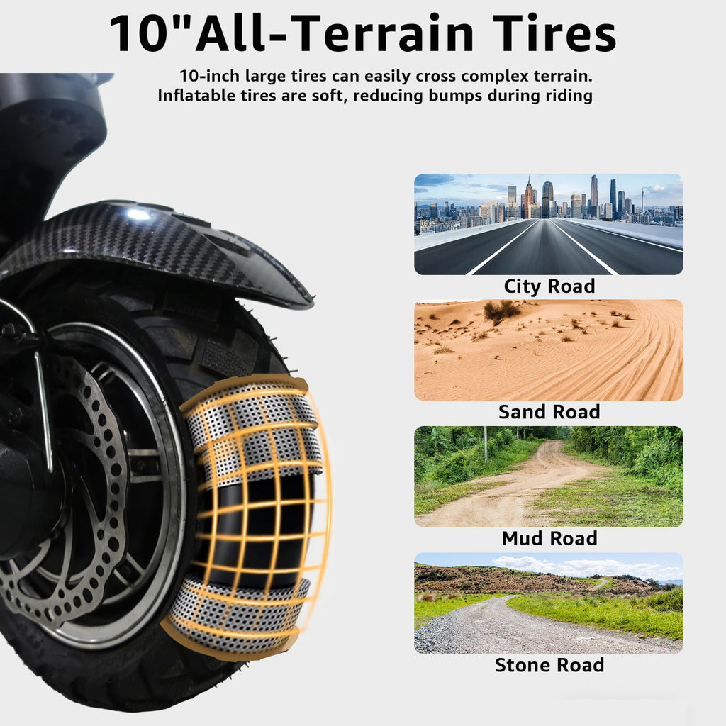 AJOOSOS X100 Electric Scooter Adults, 5600W Dual Motor, 45mph Top Speed, 50 Miles Range, Foldable