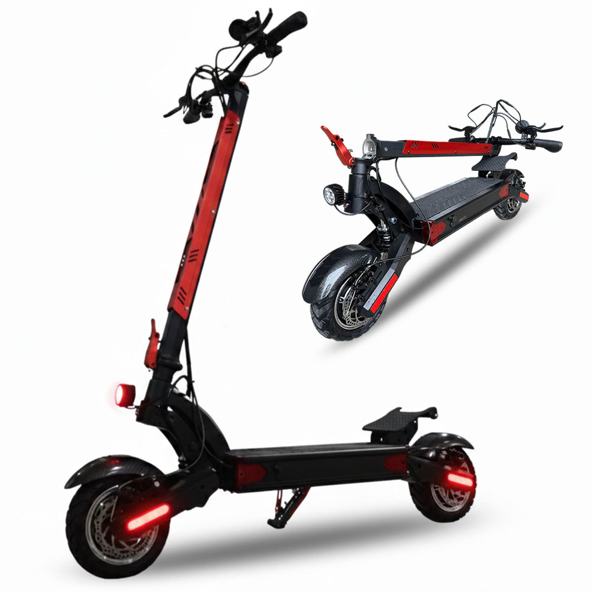 AJOOSOS X100 Electric Scooter Adults, 5600W Dual Motor, 45mph Top Speed, 50 Miles Range, Foldable Main image