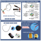 36V Brushless Geared Hub Motor Wheel 250W-500W Front Rear Electric Bike Conversion Kit | 20 24 26 27.5 700C 29 Inch