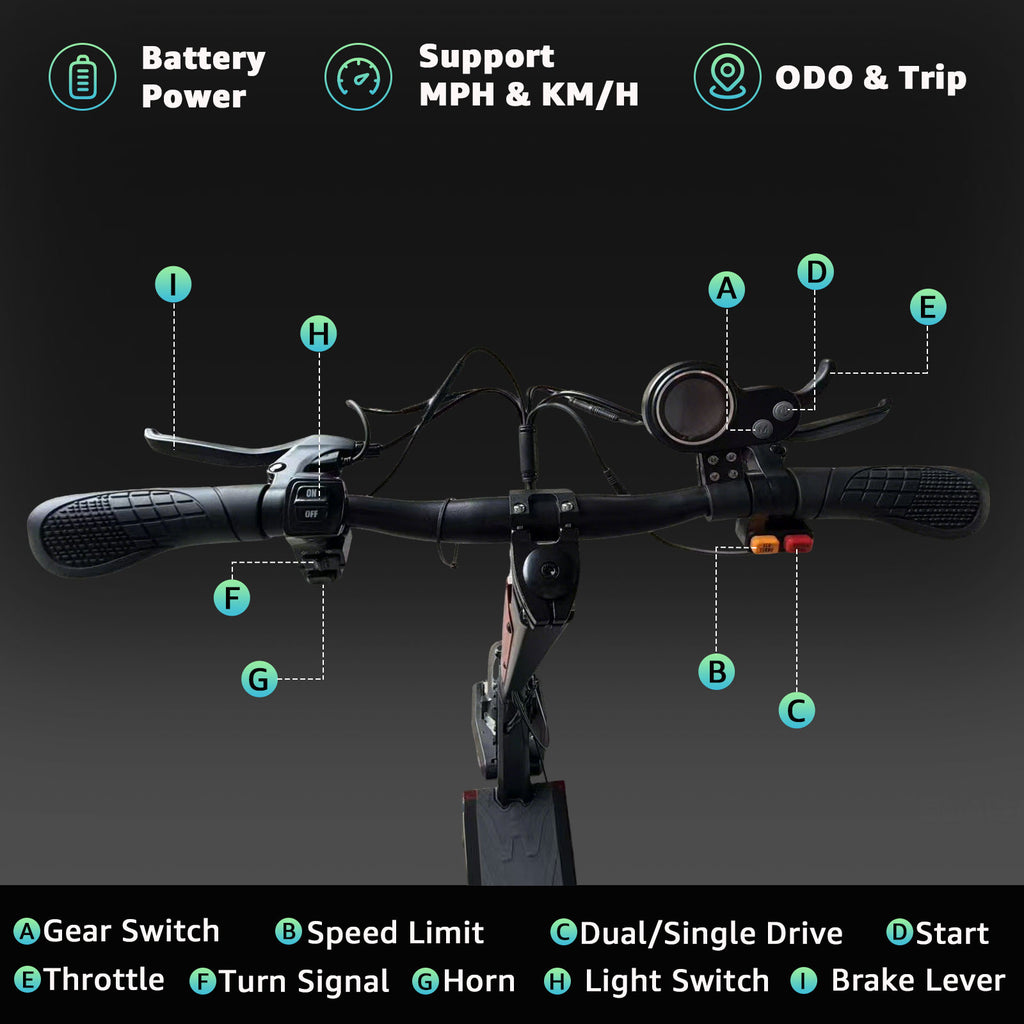 AJOOSOS X100 Electric Scooter Adults, 5600W Dual Motor, 45mph Top Speed, 50 Miles Range, Foldable