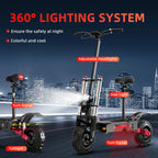 AJOOSOS X60 Dual Motor Electric Scooter Adults, 50 MPH Amazing Speed, 6000W Powerful Dual Motor