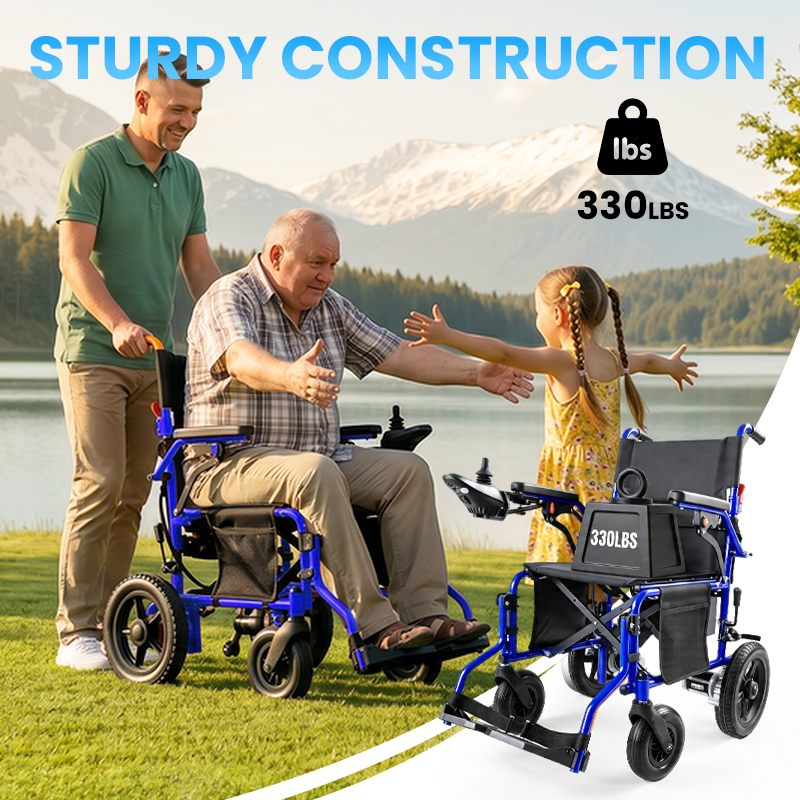 Premium Lightweight Foldable Electric Wheelchair – 500W Motor, 12° Climbing Ability & 15-Mile Range