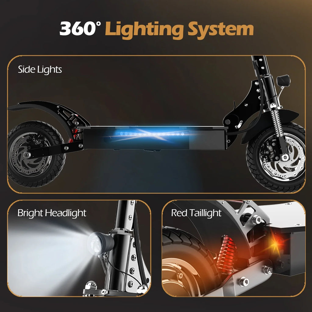 AJOOSOS X750 Adult Electric Scooter,40MPH Max Speed,50Miles Long Rage,Foldable E-Scooter for Commuting,Convinient Remote Control