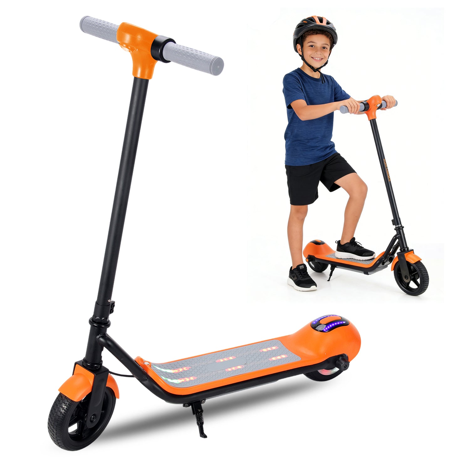 AJOOSOS 24V Electric Scooter for Kids 6-12 Years Powered Ride-On with 150W Motor, 9 mph Max Speed
