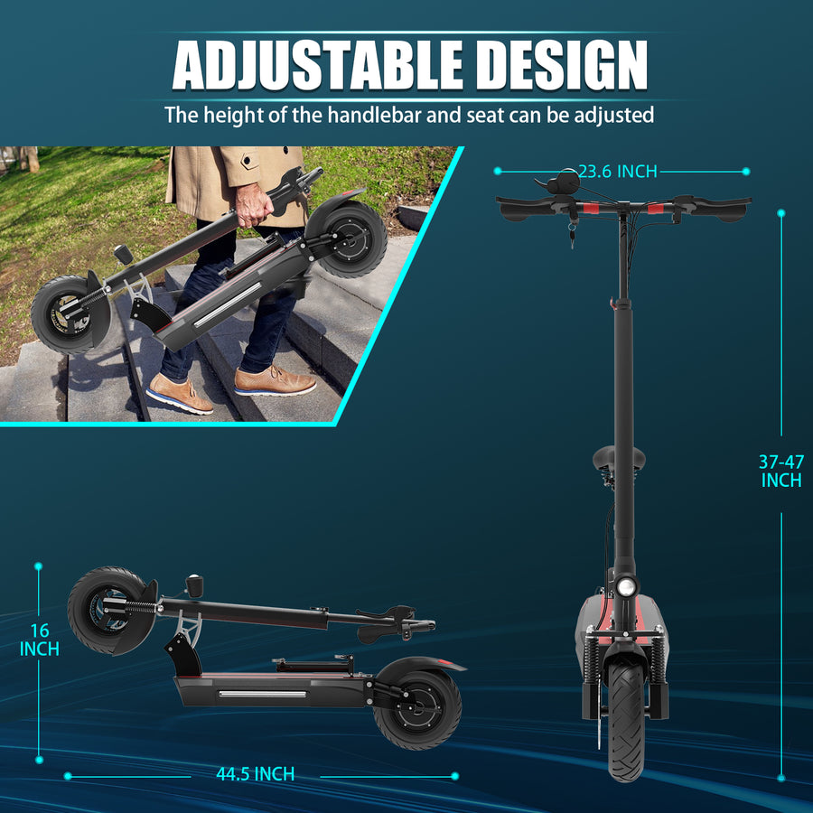 AJOOSOS X48 adjustable seat and handlebar design