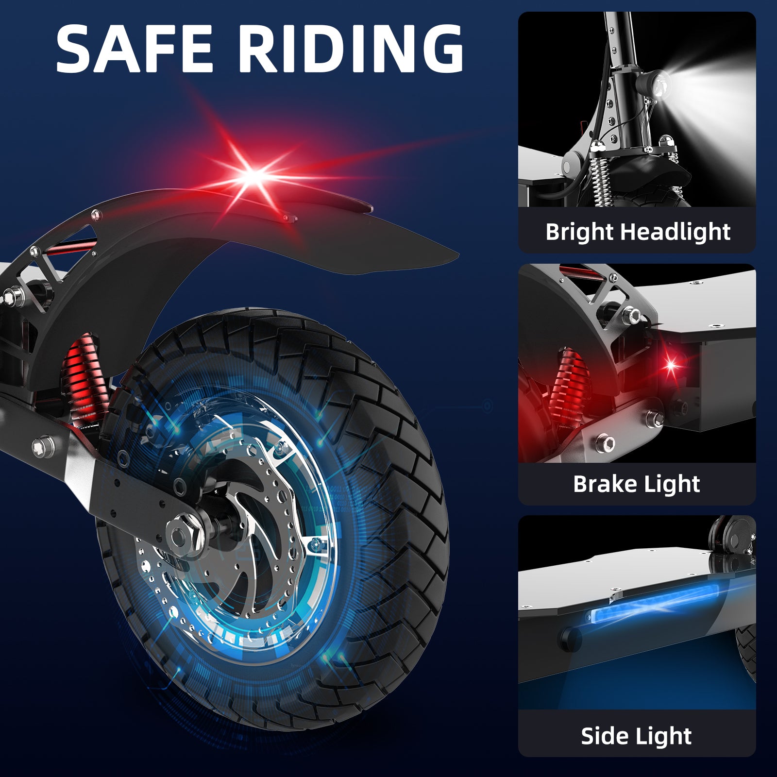 AJOOSOS X750 Electric Scooter Adults, 40 MPH Top Speed, 50 Miles Range, 52V 1600W Motor, Foldable