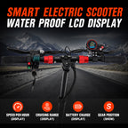 J01 Electrcic Scooter Adults with Seat, 1200W Motor, 25 MPH Max Speed, 28 Miles Long Range, Foldable Electric Scooters for Commuting