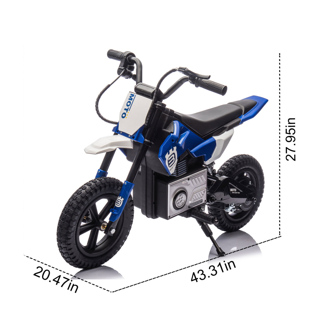 AJOOSOS 24V Ride on Toys Electric Motorcycle for Kids Aged 5-15, 200W Motor, 9.32 mph Max Speed, LED Breath Lamp, Play Music by Bluetooth