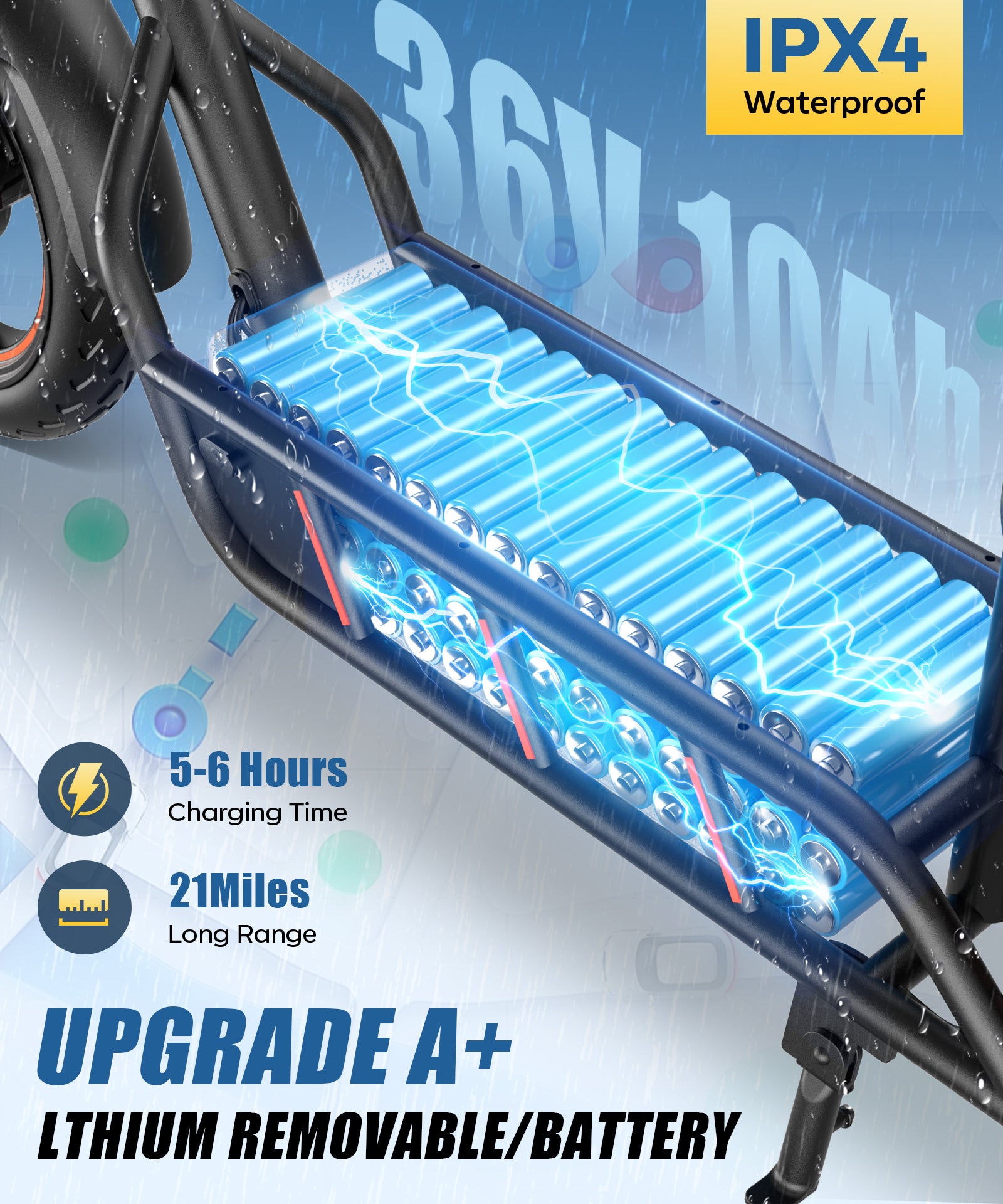 H14 Electric Scooter for Adults with Seat, 600W Peak Motor, 21  MPH Max Speed, Detachable Large Basket, 14" Puncture‑Proof Tire, Removable 36V Battery, Dual Brakes for Commuter Grocery Shopping