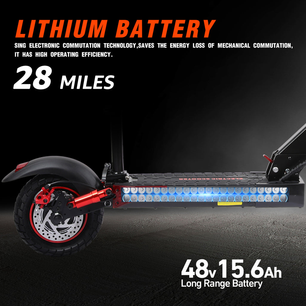 J01 Electrcic Scooter Adults with Seat, 1200W Motor, 25 MPH Max Speed, 28 Miles Long Range, Foldable Electric Scooters for Commuting