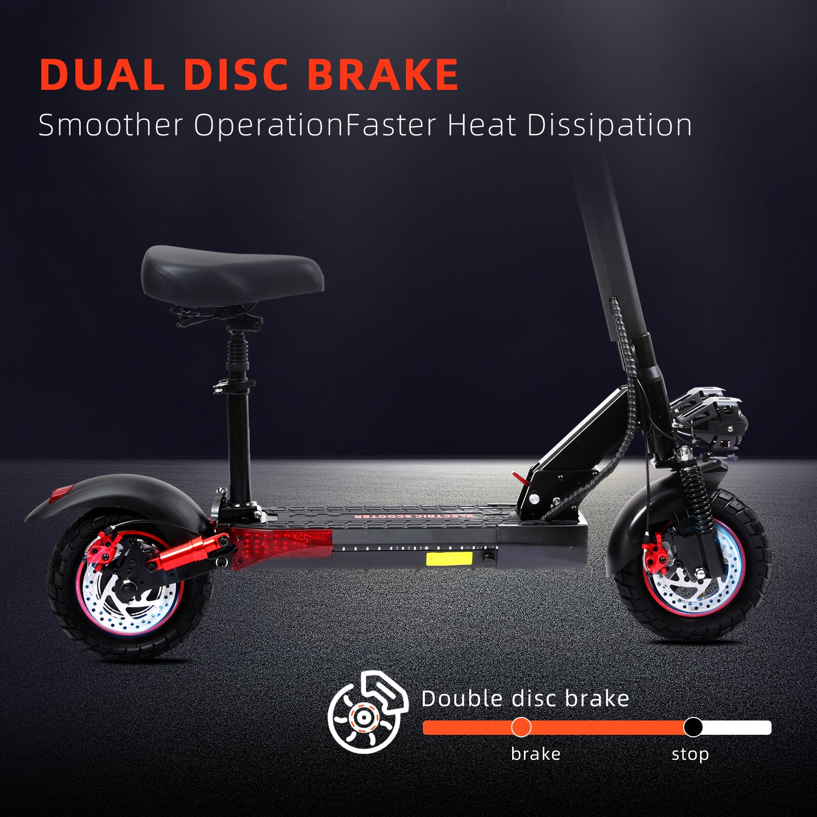 J01 Electrcic Scooter Adults with Seat, 1200W Motor, 25 MPH Max Speed, 28 Miles Long Range, Foldable Electric Scooters for Commuting