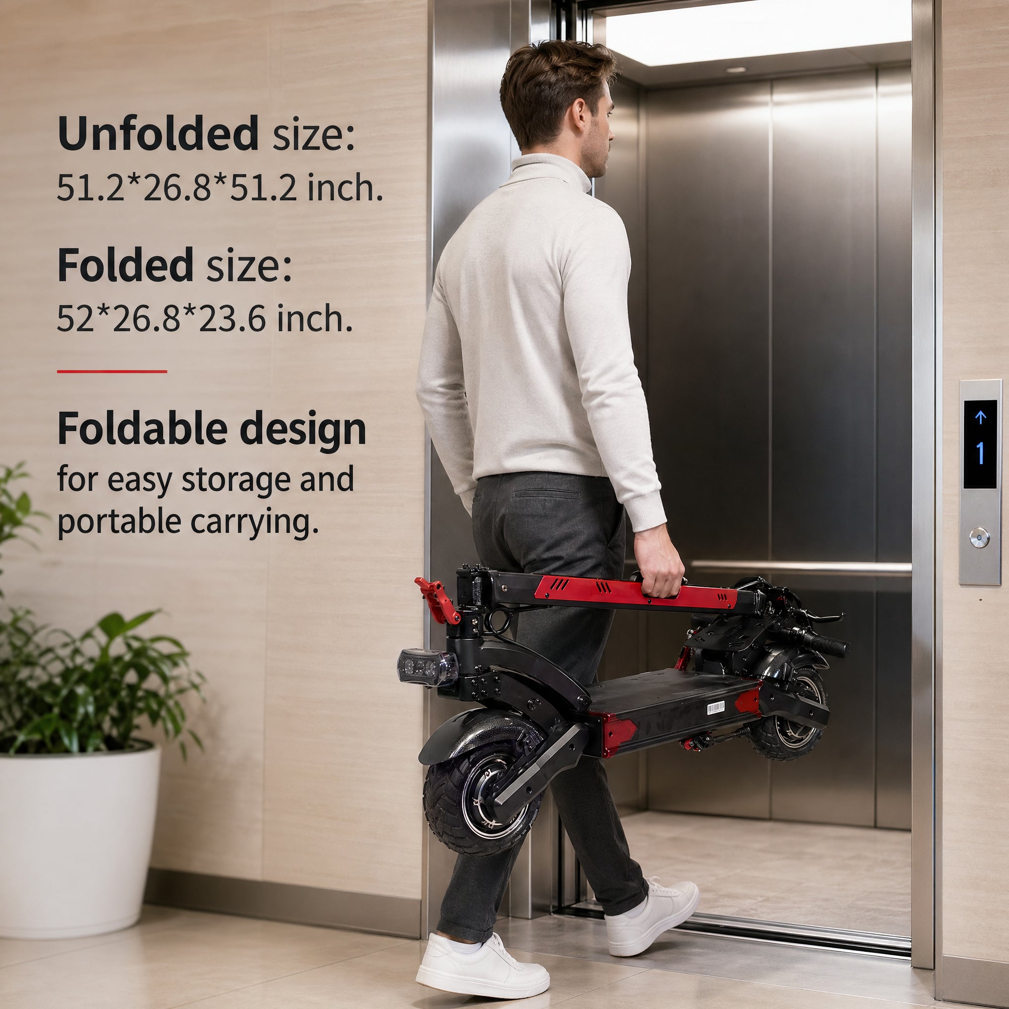 AJOOSOS X100 Electric Scooter Adults, 5600W Dual Motor, 45mph Top Speed, 50 Miles Range, Foldable