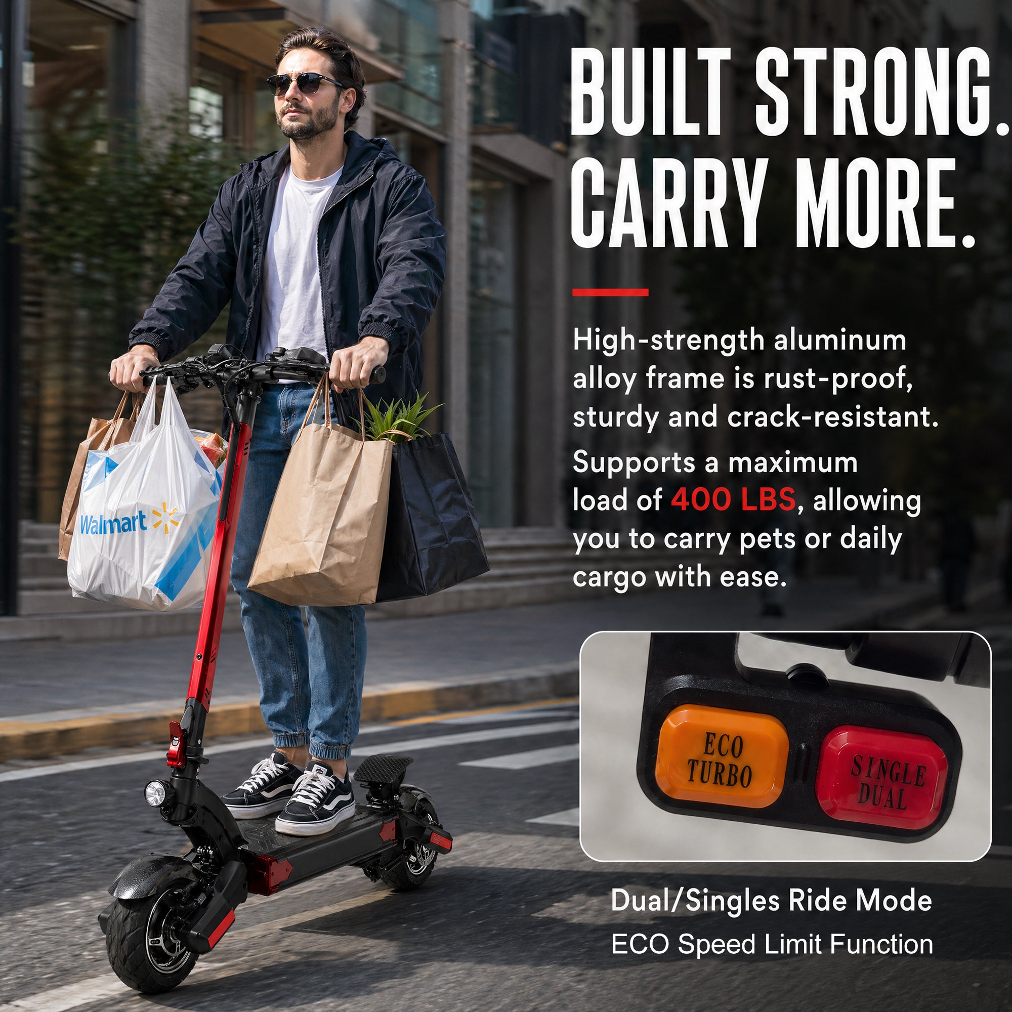 AJOOSOS X100 Electric Scooter Adults, 5600W Dual Motor, 45mph Top Speed, 50 Miles Range, Foldable