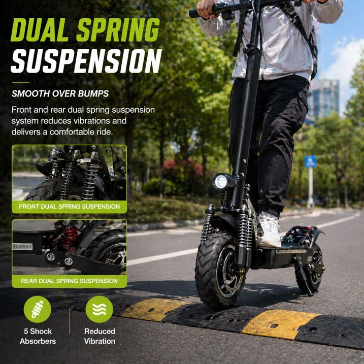 AJOOSOS X750 MAX Electric Scooter, 43 mph Max Speed, 50 Miles Long Range, 3200W Motor, Foldable Scooter Electric for Adults