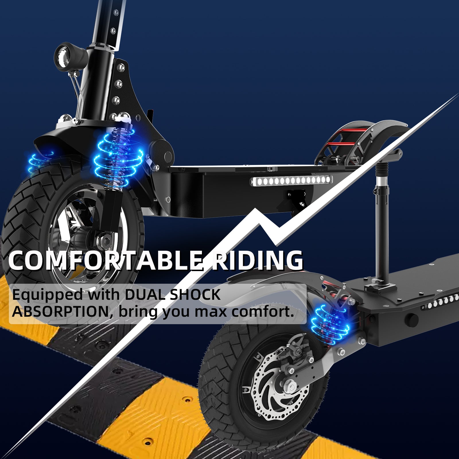 AJOOSOS X750 Electric Scooter Adults, 40 MPH Top Speed, 50 Miles Range, 52V 1600W Motor, Foldable