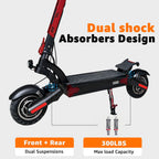 AJOOSOS X100 Electric Scooter Adults, 5600W Dual Motor, 45 mph Max Speed, 50 Miles Range, 10" All-Terrain Tires, Foldable