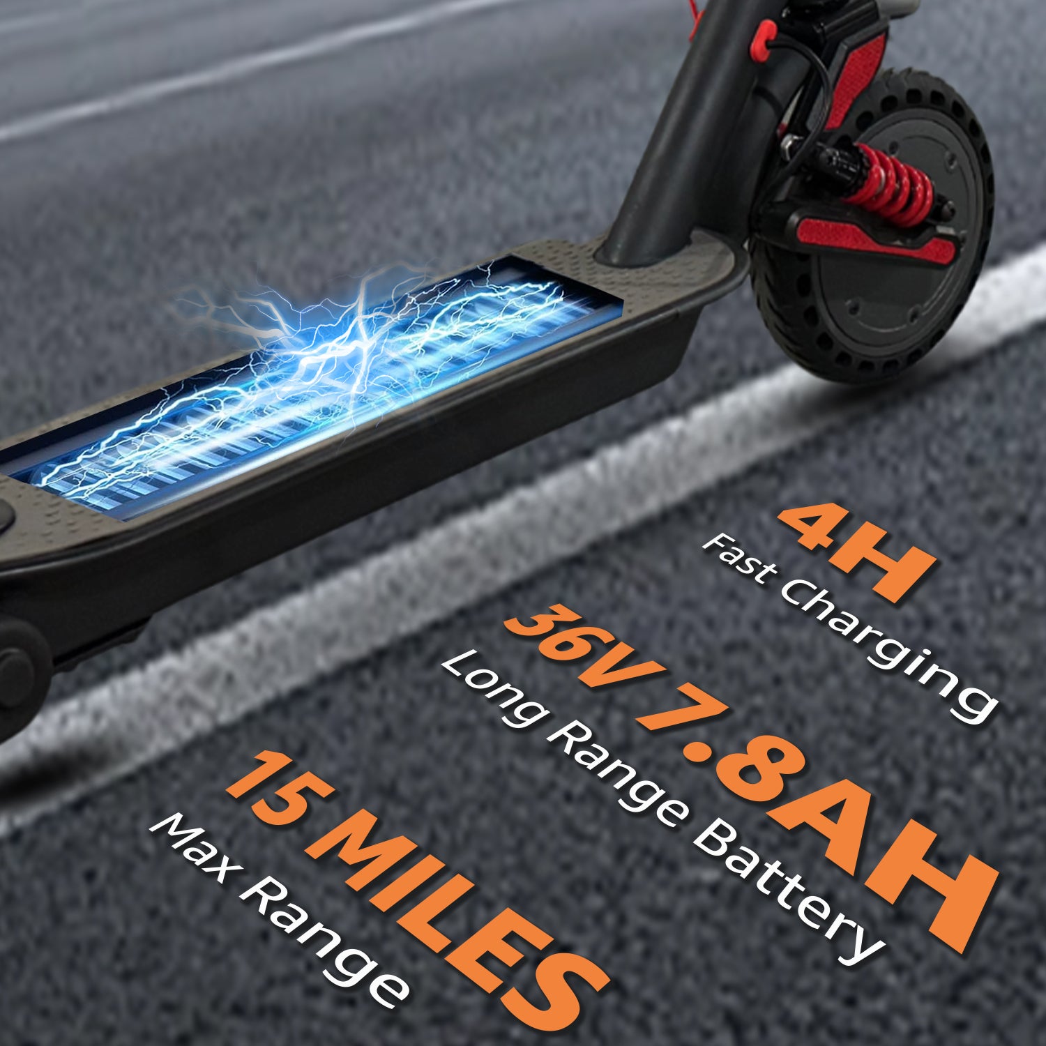 AJOOSOS X2 Electric Scooter for Adults, 36V 500W Motor, 18 MPH Max Speed, 15 Miles Range, Foldable