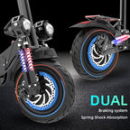 AJOOSOS X500 Dual Motor Electric Scooter with Seat, 2000W Powerful Motor, 40 MPH Fast Speed & 40 Miles Long Range