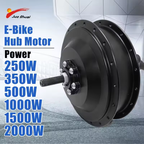 250W-2000W Ebike Hub Motor 36V 48V Brushless Gear Motor Front Rear Wheel Drive Powerful Engine Electric Bicycle Parts