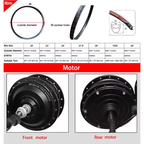 Electric Bike Conversion Kit 36V 250W 350W 500W Rear Front Hub Motor Wheel 20 24 26 27.5 29 inch 700C Ebike Kit for Bicycle