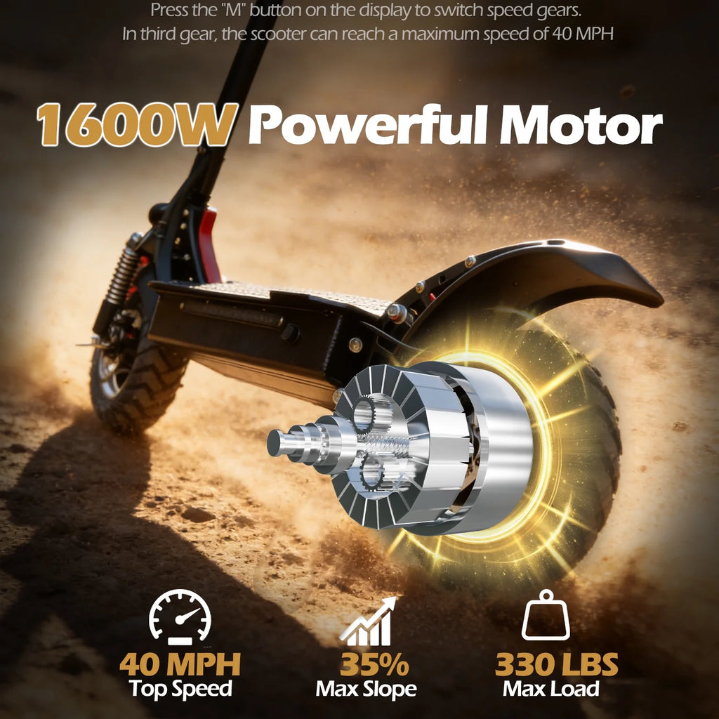AJOOSOS X750 Adult Electric Scooter,40MPH Max Speed,50Miles Long Rage,Foldable E-Scooter for Commuting,Convinient Remote Control