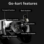 AJOOSOS 12V Metal Go Karts for Kids 3-6 Years Powered Ride-On with 400W*2 Motors 5 mph Max Speed