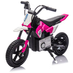AJOOSOS 24V Ride on Toys Electric Motorcycle for Kids Aged 5-15, 200W Motor, 9.32 mph Max Speed, LED Breath Lamp, Play Music by Bluetooth