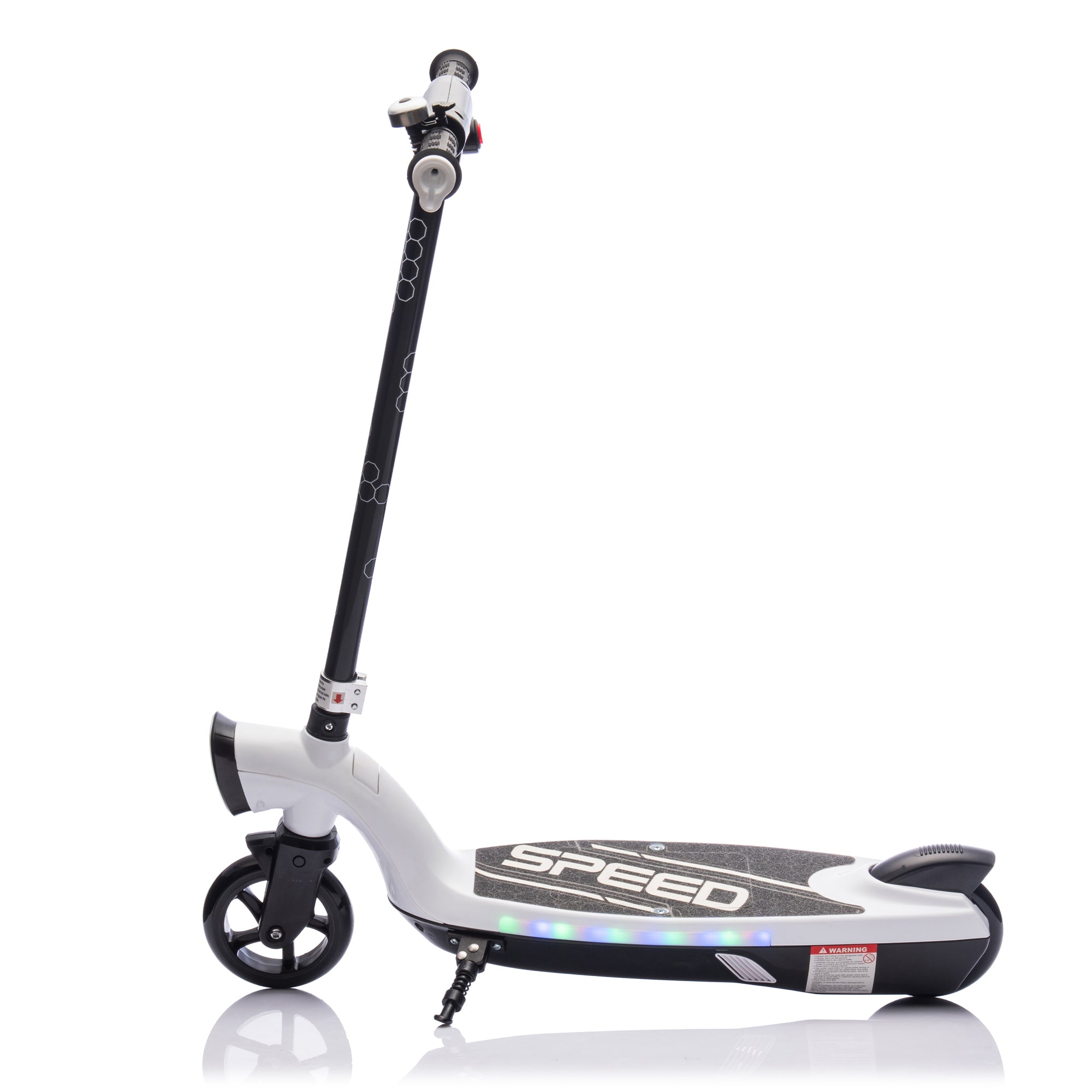 AJOOSOS Electric Scooter for Kids Ages 6+, Max 13 Miles & 7 MPH Speed, Colorful LED Lights