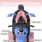 AJOOSOS 12V Electric Motorcycle for Kids 3-5 Years Old, 4 MPH Max Speed, 3 Flash Wheels