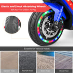 AJOOSOS 12V Electric Motorcycle for Kids 3-11 Years Old, 4 MPH Max Speed, LED Lights, Bluetooth Music, Battery Powered