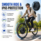 iMortor 3 Complete Electric Bike Conversion Kit with Battery, 350W Motor Power, 26" Front Motor Wheel with Tire, Ebike Kit, 25 mph Speed, 32 Miles Long Range, LCD Connection Version