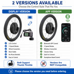 iMortor 3 Complete Electric Bike Conversion Kit with Battery, 350W Motor Power, 26" Front Motor Wheel with Tire, Ebike Kit, 25 mph Speed, 32 Miles Long Range, LCD Connection Version