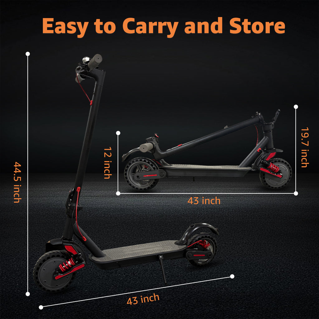 AJOOSOS X2 Electric Scooter for Adults, 36V 500W Motor, 18 MPH Max Speed, 15 Miles Range, Foldable