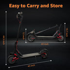 AJOOSOS X2 Electric Scooter for Adults, 36V 500W Motor, 18 MPH Max Speed, 15 Miles Range, Foldable
